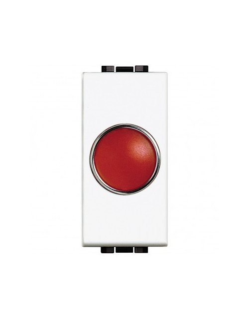 LivingLight Blanco | portalámparas luz indicadora roja