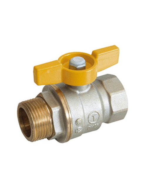 Ball valve for Gas Giacomini G 1/2 F x G 1/2 M R734GAX003