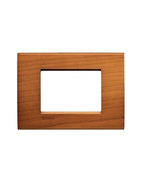 luz viva | Placa cuadrada Essenze de madera maciza de cerezo americano 3 plazas