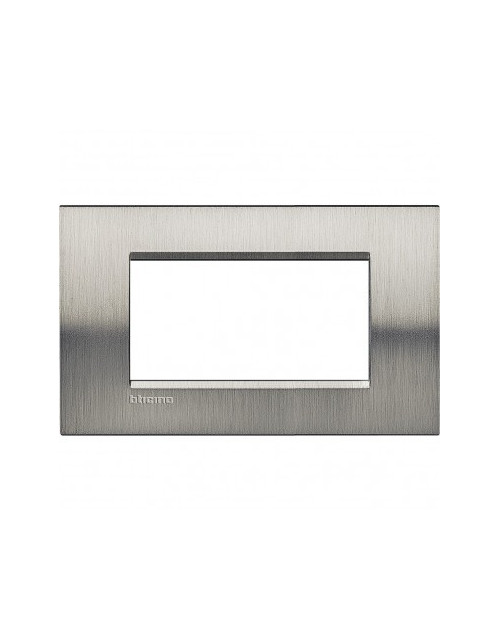 LivingLight | Naturalia square plate in metal, 4 places in steel