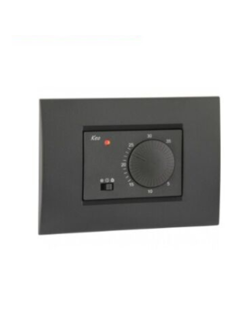Thermostat d'ambiance à encastrer Vemer 230V anthracite KEO-B