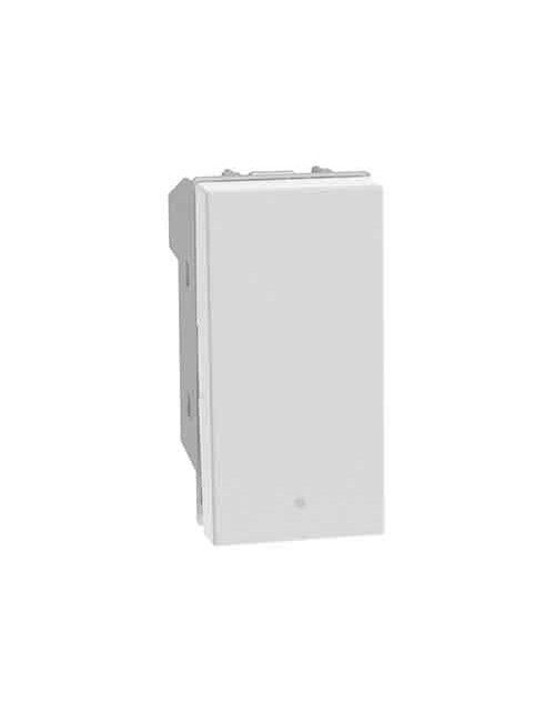 Interrupteur à bascule Bticino MatixGO 1P 10AX 1 module blanc JW4001