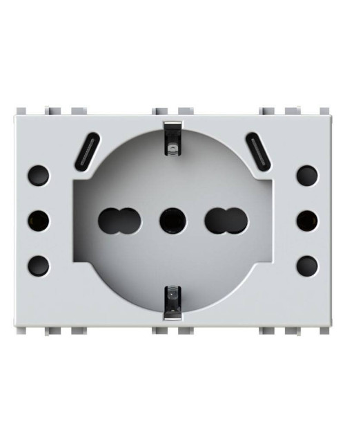 USB socket 4Box P503 5 sockets Vimar Plana compatible White 4BUSBP503.V14