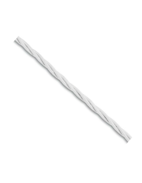 Cable trenzado de seda Fanton 3G0.75, color blanco 93806