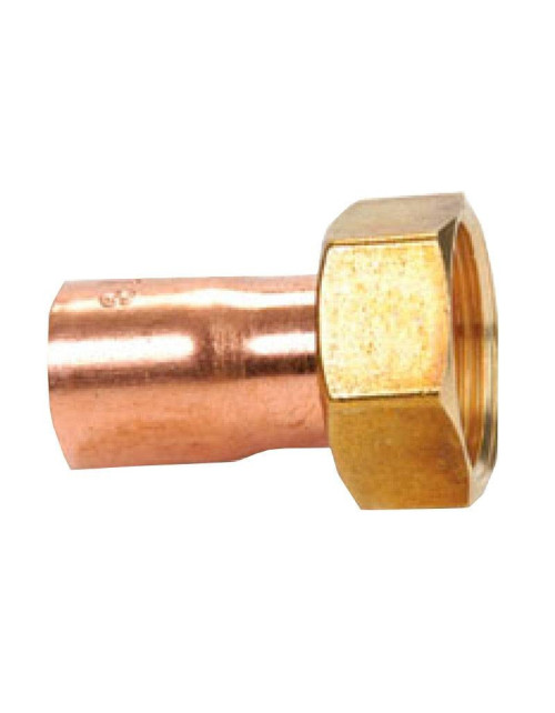 Fitting with nut IBP for water and gas FD 14 mm x 1/2 copper 5359G01400400P