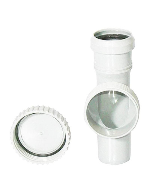 Valsir Silere Inspection Fitting With Round Cap D58mm VS0227005