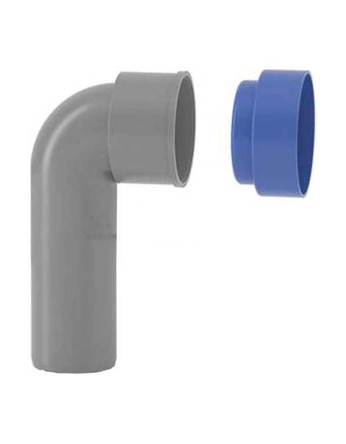 Technical elbow with PP Valsir PP3 plug-in cap D50/53.5mm VS0518117