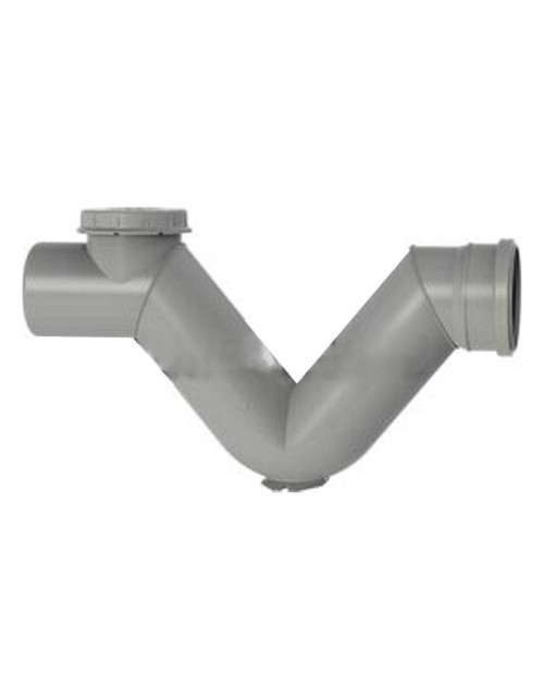 Florence siphon in PP Valsir PP3 for drain pipes D75mm L245mm VS0533075
