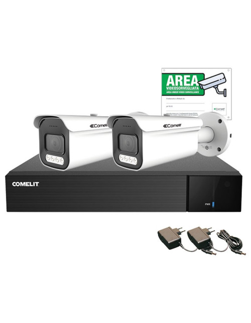 Comelit AHD IP67 video surveillance kit bullet camera 2.7-13.5mm 5 MP AHKIT008N05A