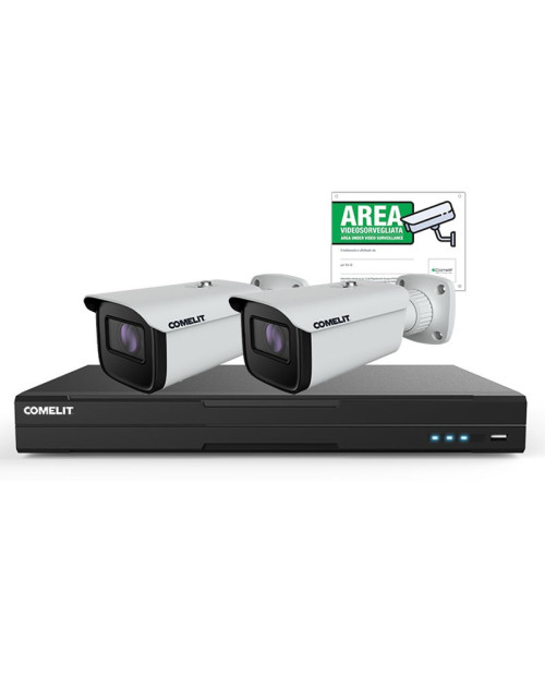 Kit de vidéosurveillance IP intelligent Comelit 6MP 8 canaux objectif 2,8-12 mm IPKIT008N05PA