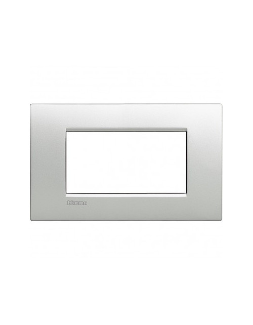 LivingLight Air | Plaque métallique monochrome 4 places tech
