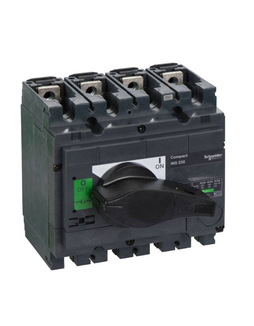 Interruptor de desconexión Schneider Compact INS250 4P 250A negro 31107