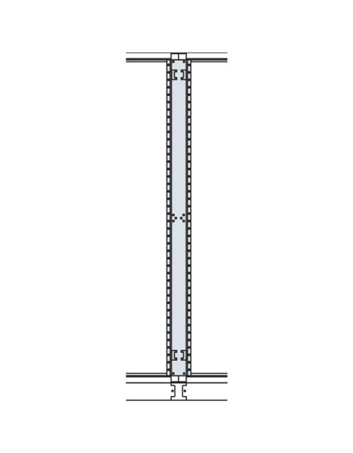Montant intermédiaire pour placer côte à côte des structures ou compartiment câbles H1800 MI1800