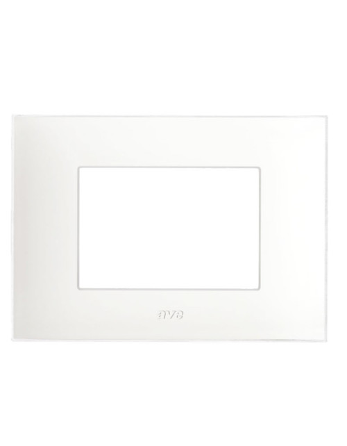 Ave Young System 44 Technopolymer Plate 3 Modules Total white 44PJ03BT
