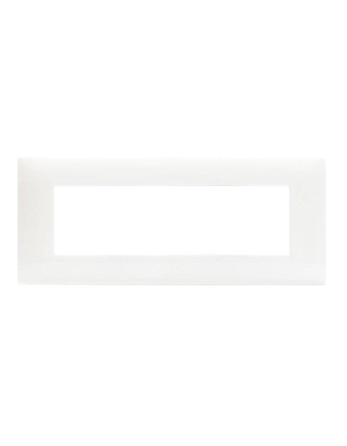 Ave Young System 44 Technopolymer Plate 7 Modules White 44PJ07BT
