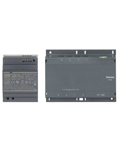 Switch Bticino PoE para sistemas de videoportero IP 375002
