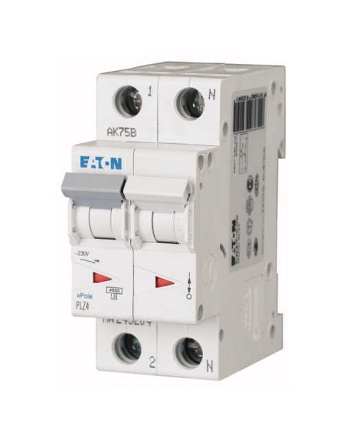 Interruttore magnetotermico Eaton 16A 1P+N 4,5KA 2 moduli 243230