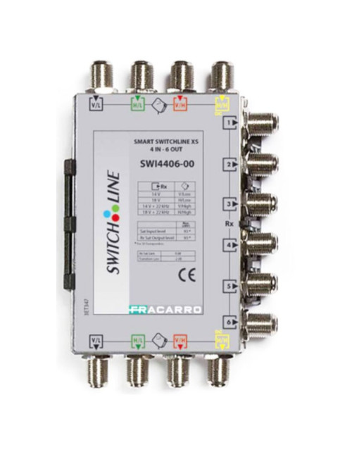 Fracarro SMART SWLINE XS 4 inputs and 6 outputs 0dB 271084