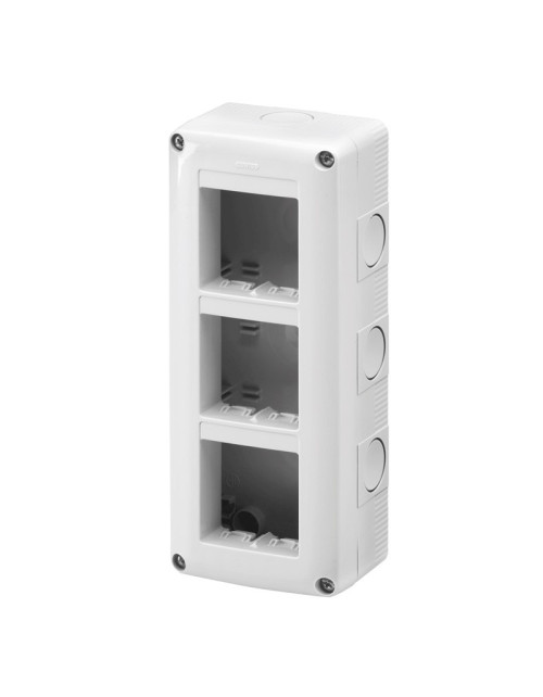 Gewiss 6-seater wall-mounted container for GW27022 system series