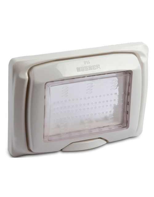 Master Mix IP55 White self-supporting watertight cover plate 43603