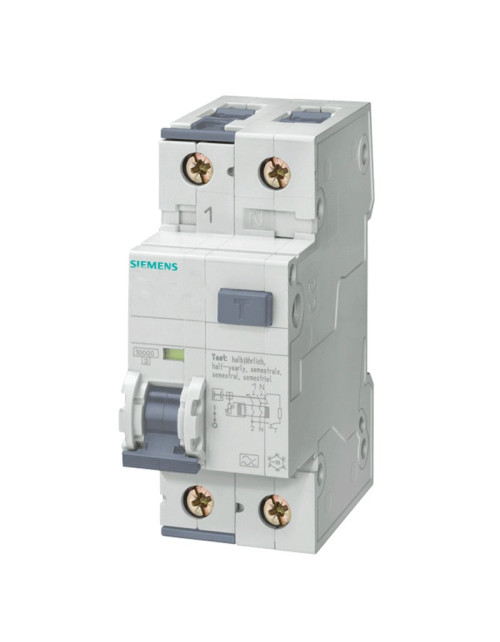 Disjoncteur à courant résiduel Siemens 16A 10KA 2M 5SU13541KK16