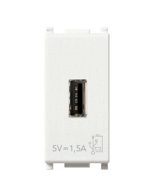 Vimar Plana Toma USB 5V1.5A Blanco 14292
