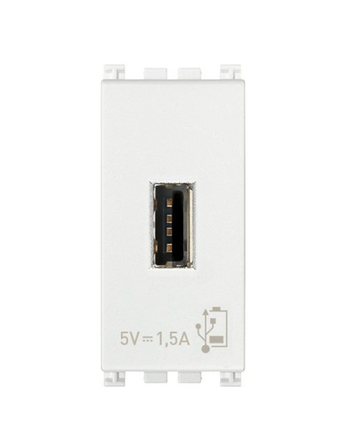 Vimar Arke USB power supply unit 5V 1.5A 1 module white 19292.B