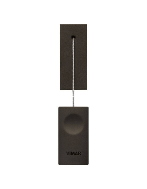 Vimar Linea 10A NO/NC Rope Push Button Black 30054.G