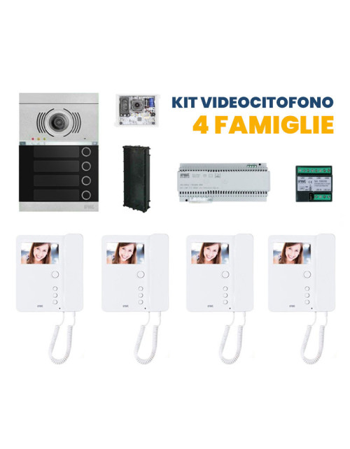 Kit Videocitofono Quadrifamiliare Urmet