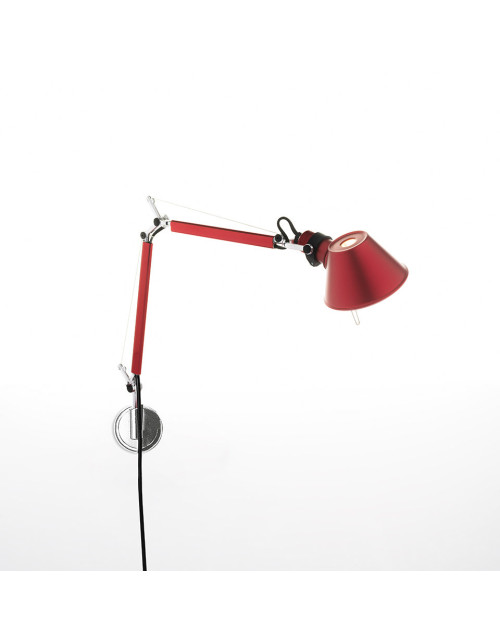 Tolomeo Micro eloxierte rote Lampe A010910
