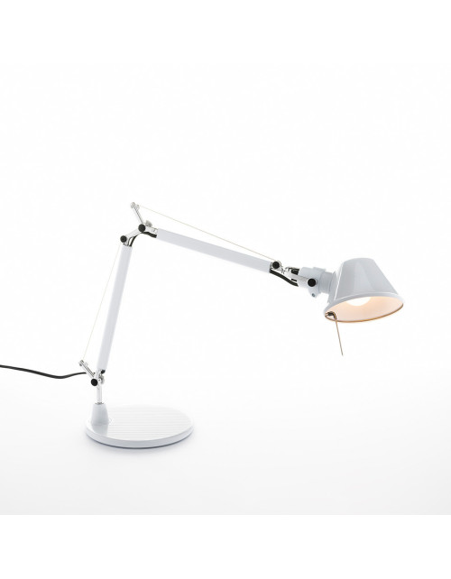 Tolomeo Micro Table Lamp Glossy White Artemide 0011820A