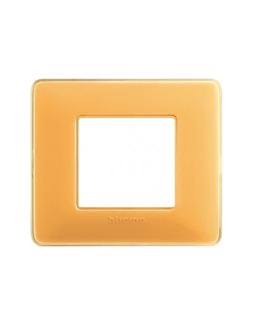 BTicino AM4802CAB Matix | Plaque 2 modules ambre