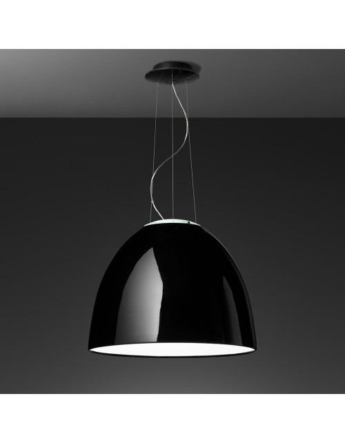 Nur Gloss Ceiling Lamp Black Artemide A242110