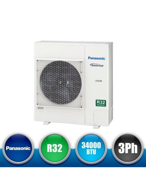 PANASONIC U-100PZ2E8 MonoSplit Inverter+ PACi Standard Outdoor Unit in Three-Phase R32 Gas - 34000 BTU