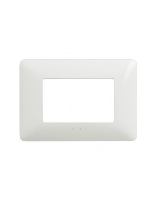 Matix | Bianchi plate in white 3-gang technopolymer