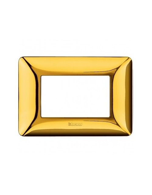 Matix | Galvanics plate in 3-place technopolymer in glossy gold colour