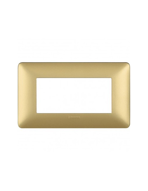 BTicino AM4804MGL Matix | placa de oro de 4 módulos