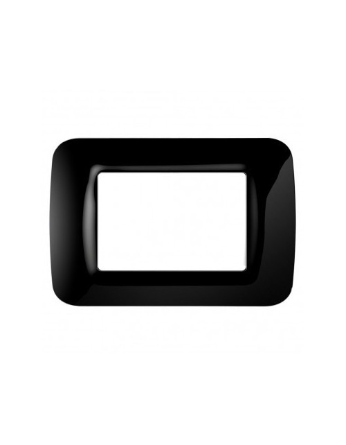 System | Obere Systemplatte aus schwarzem Technopolymer mit 3 Stellen