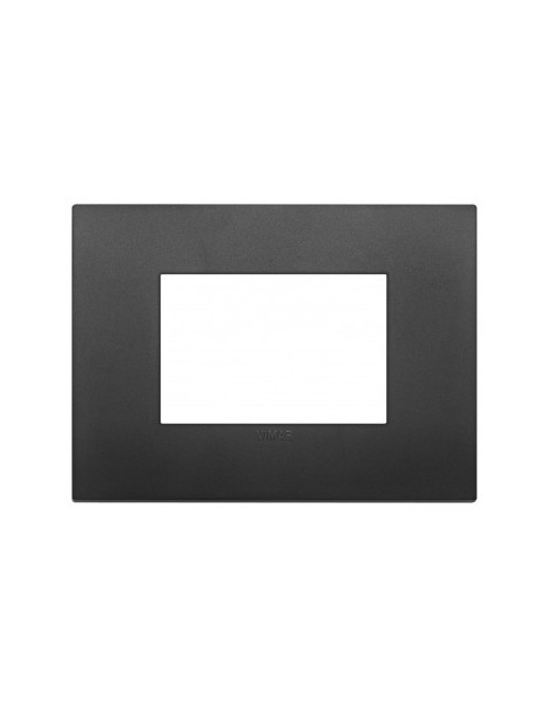 Vimar 19653.71 Arca | Placa 3 módulos negra