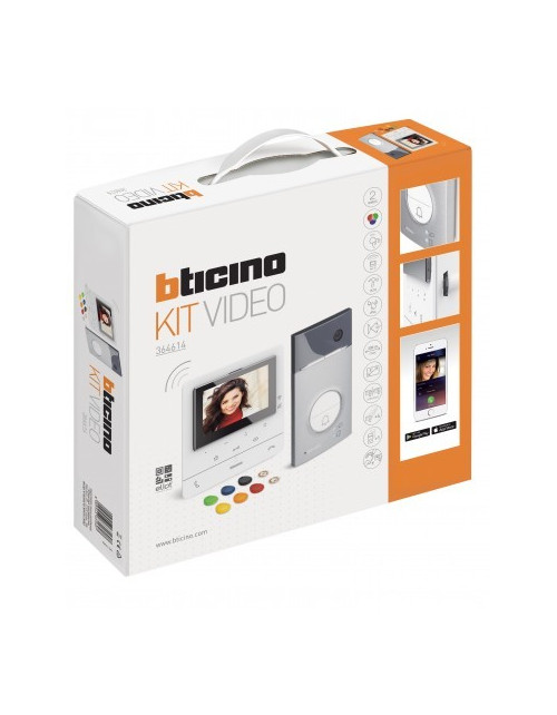 Bticino CLASSE100 X16E WiFi 2-Draht-Video-Gegensprechanlage-Set für Einfamilienhäuser