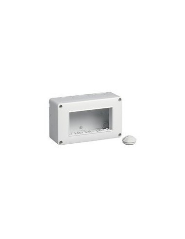 Vimar Behälter IP55 14903 – Wanddose Für 3 Module, Wasser- Und Staubgeschützt, Für Eikon, Pana, Arke